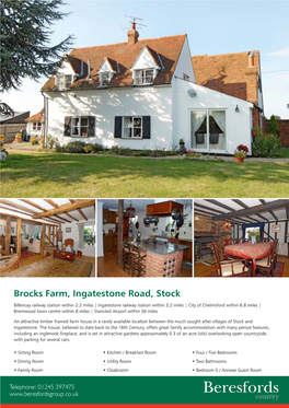 Brocks Farm, Ingatestone Road, Stock