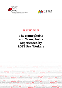 The Homophobia and Transphobia Experienced by LGBT Sex Workers