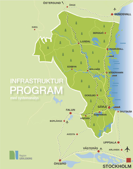 Infrastrukturprogrammet Är En Del I Regionens Samlade Utvecklingsarbete Och Ett Av Flera Operativa Program Kopplade Till Den Regionala Utvecklingsstrategin (RUS)