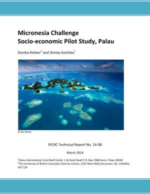 Micronesia Challenge Socio-Economic Pilot Study, Palau