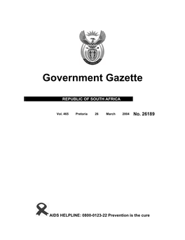 Government Notice No