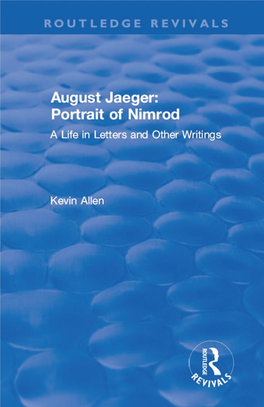 AUGUST JAEGER: PORTRAIT of NIMROD Frontispiece Visiting the Sick