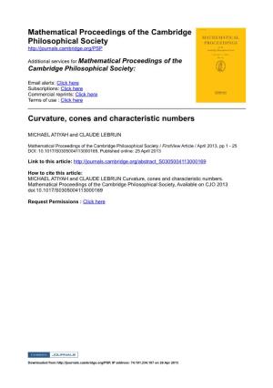 Mathematical Proceedings of the Cambridge Philosophical Society