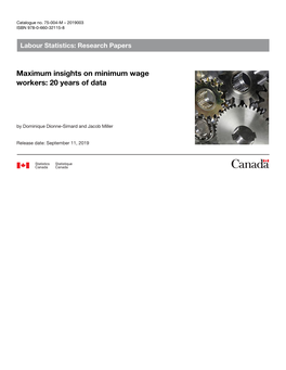 Maximum Insights on Minimum Wage Workers: 20 Years of Data