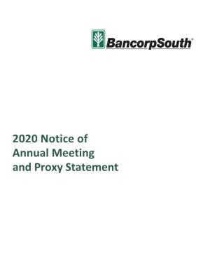 2020 Notice of Annual Meeting and Proxy Statement