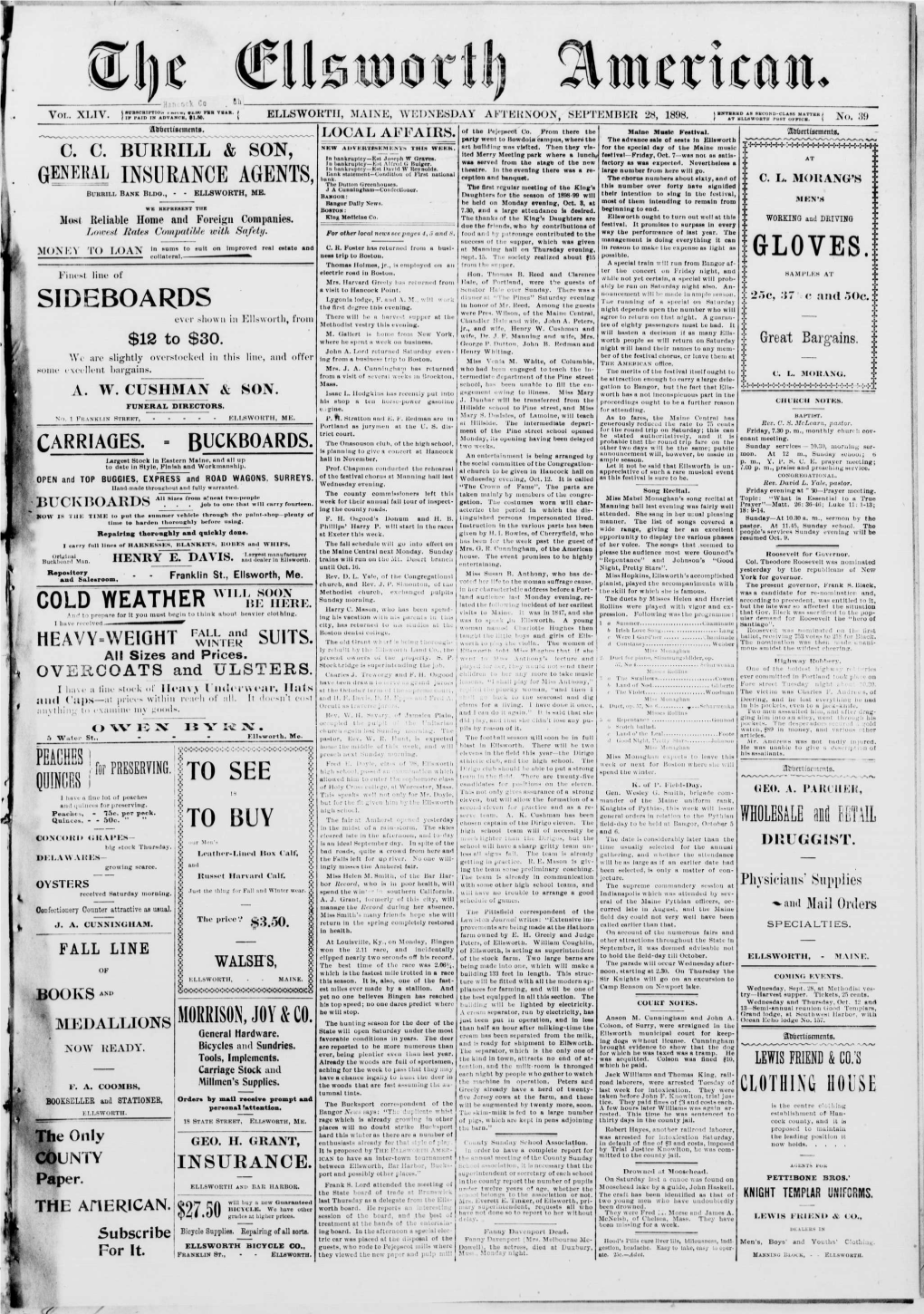 Ellsworth American : September 28, 1898