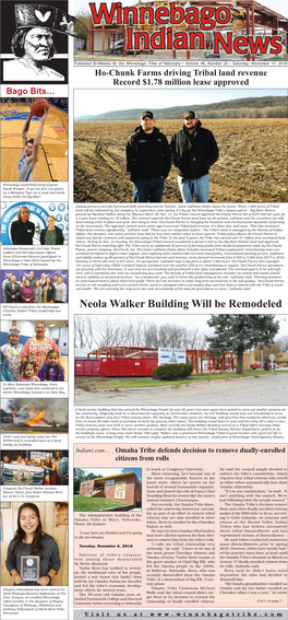 Neola Walker Building Will Be Remodeled Choctaw Nation Tribal Leadership Last Week