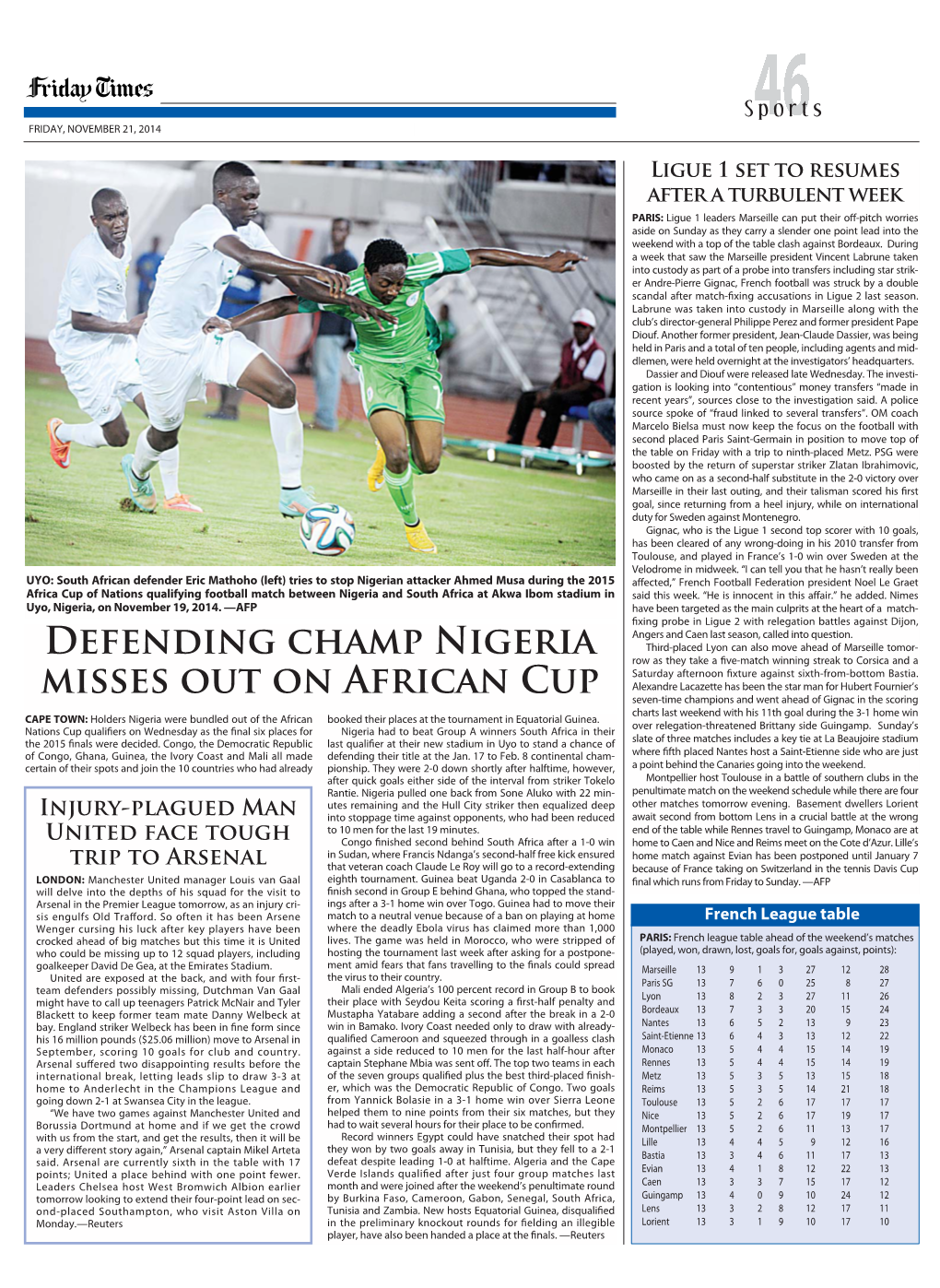 Defending Champ Nigeria Misses out on African