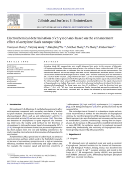 Electrochemical Determination of Chrysophanol Based on the Enhancement Effect of Acetylene Black Nanoparticles