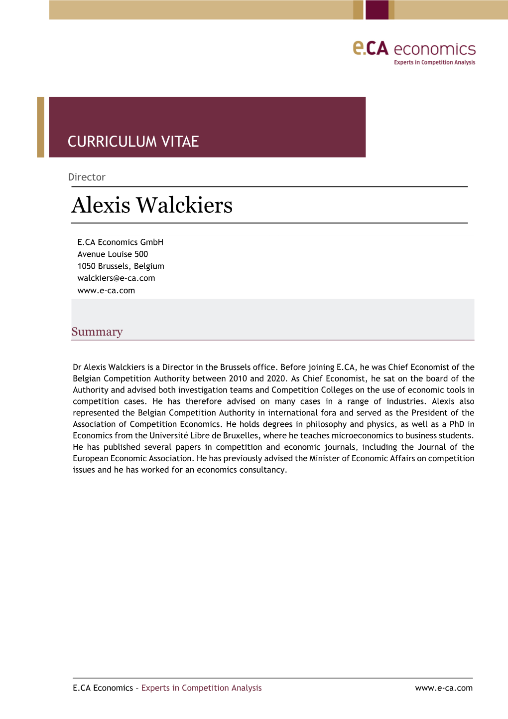 Alexis Walckiers