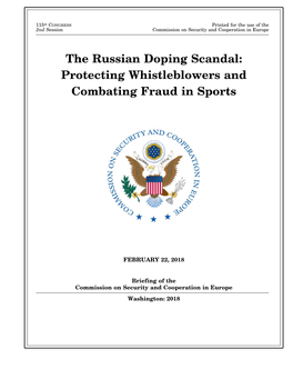 The Russian Doping Scandal: Protecting Whistleblowers and Combating Fraud in Sports