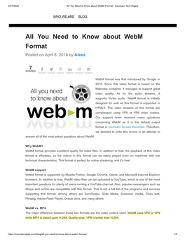 You Need to Know About Webm Format - Icecream Tech Digest