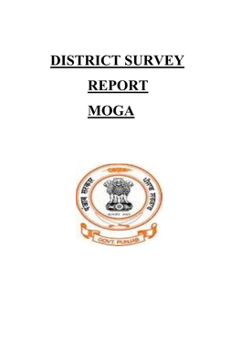 District Survey Report Moga