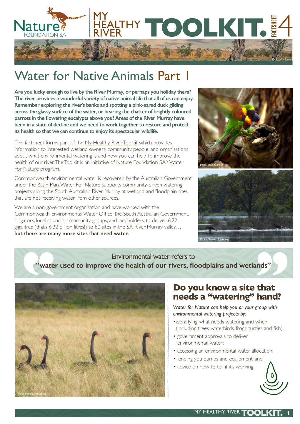 Water for Native Animals Part 1