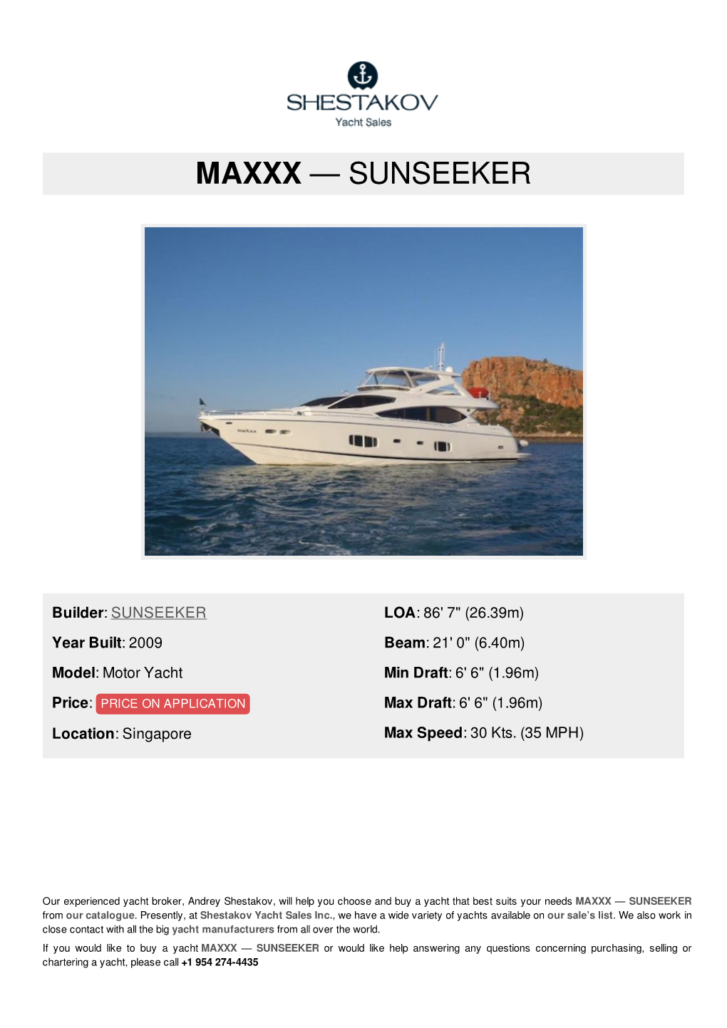 Maxxx — Sunseeker