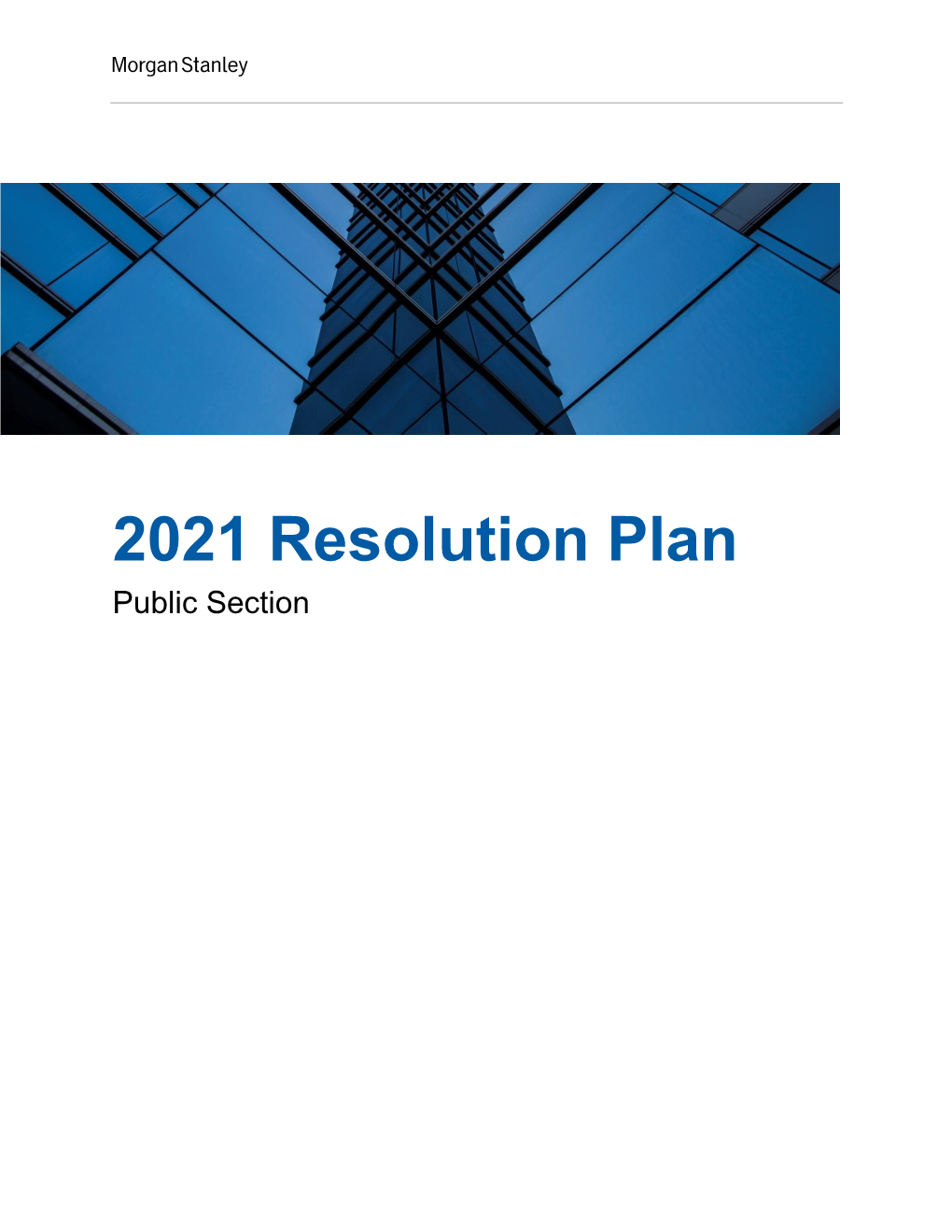 2021 Resolution Plan Public Section