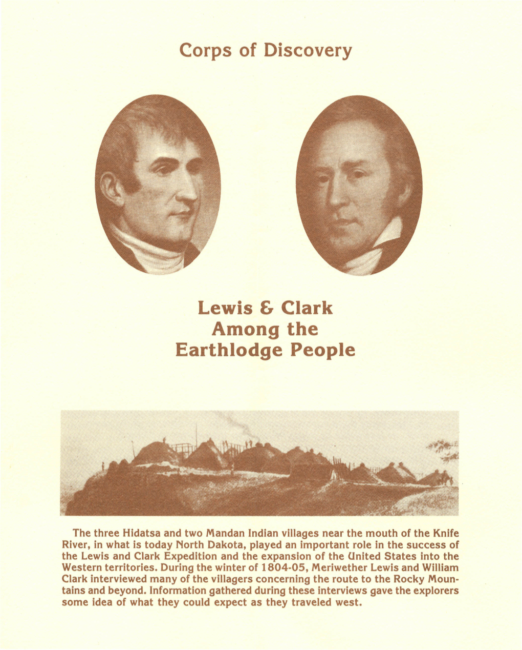 Corps of Discovery Lewis & Clark Among the Earthlodge People