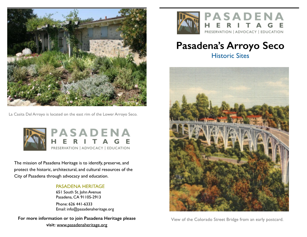 One Arroyo Historic Sites.Pages