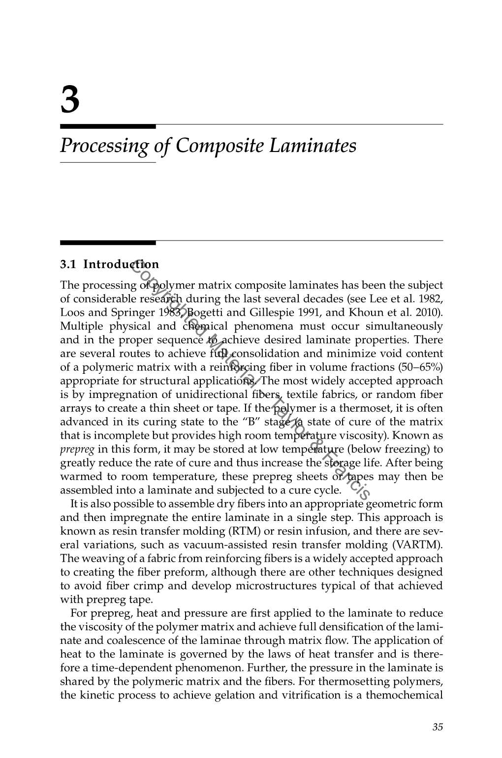 Processing of Composite Laminates