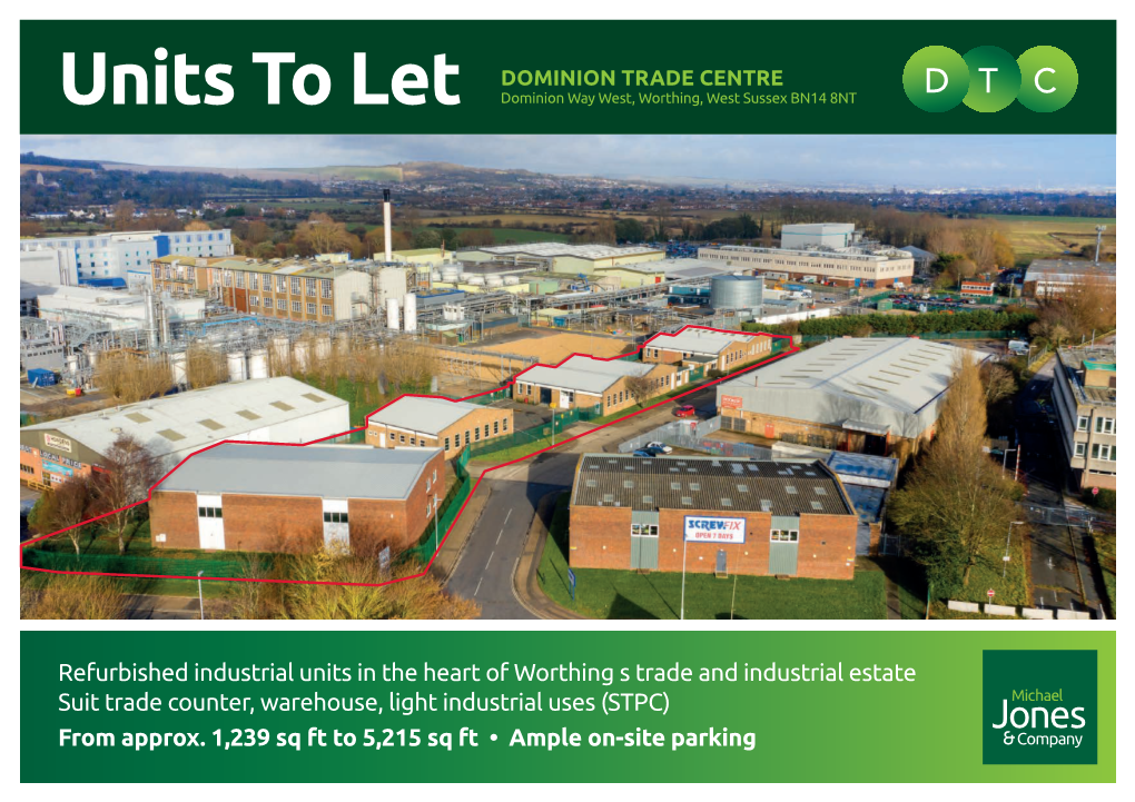 Refurbished Industrial Units in the Heart of Worthing's Trade And