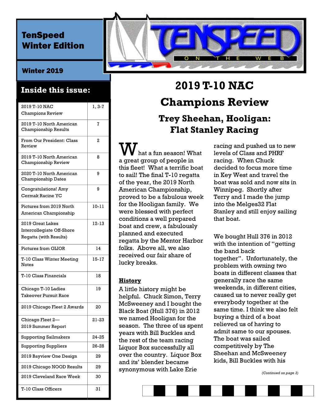 2019 T-10 NAC Champions Review