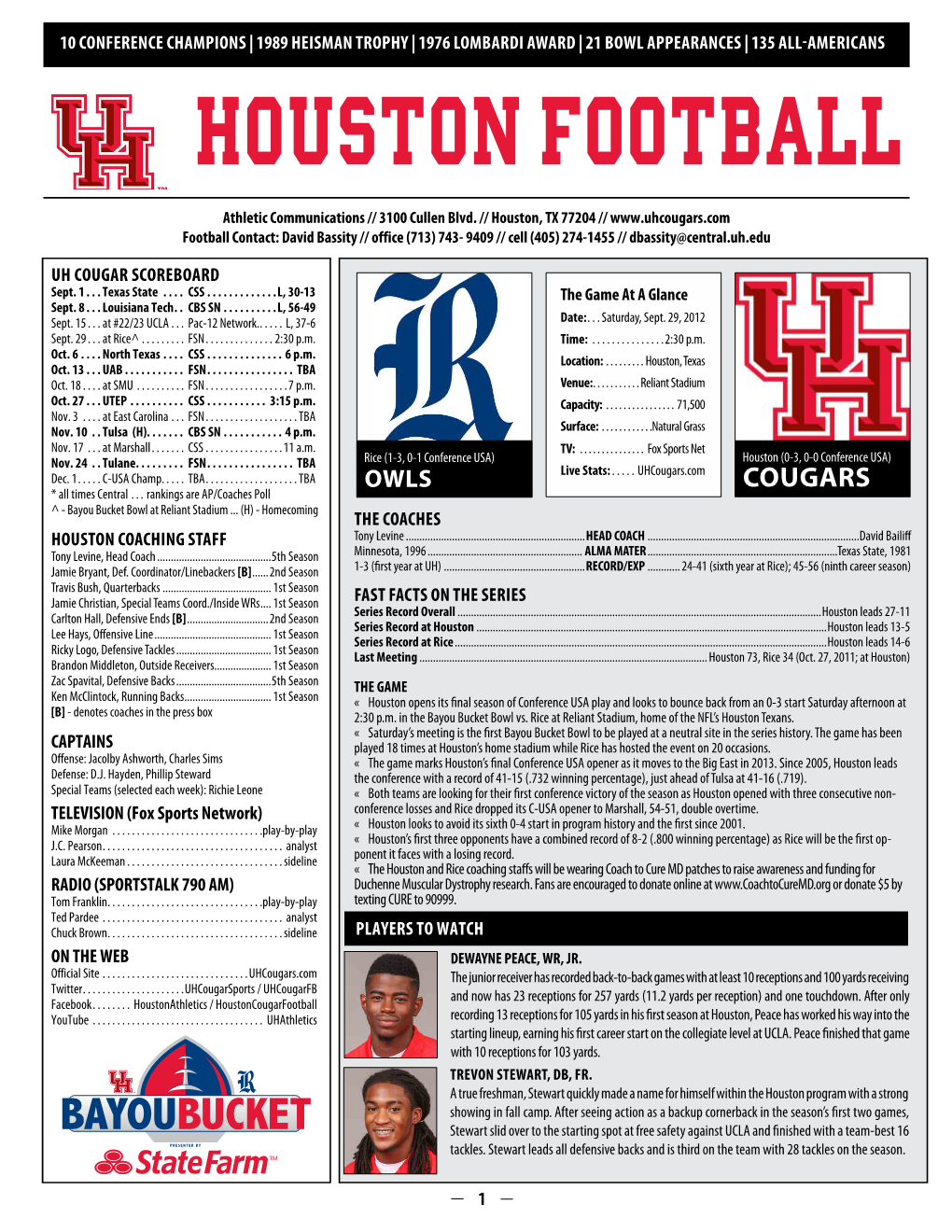 Houston FOOTBALL