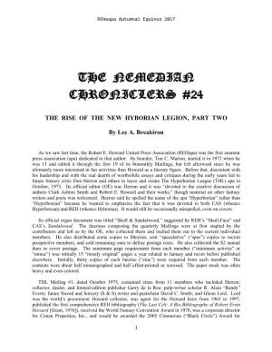 The Nemedian Chroniclers #24 [AE17]