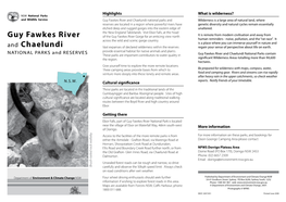 Guy Fawkes River and Chaelundi National Parks and Reserves PDF