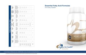 Essential Fatty Acid Formulas — — — Liquids