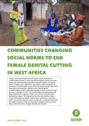 Communities Changing Social Norms to End Female Genital Cutting in West Africa