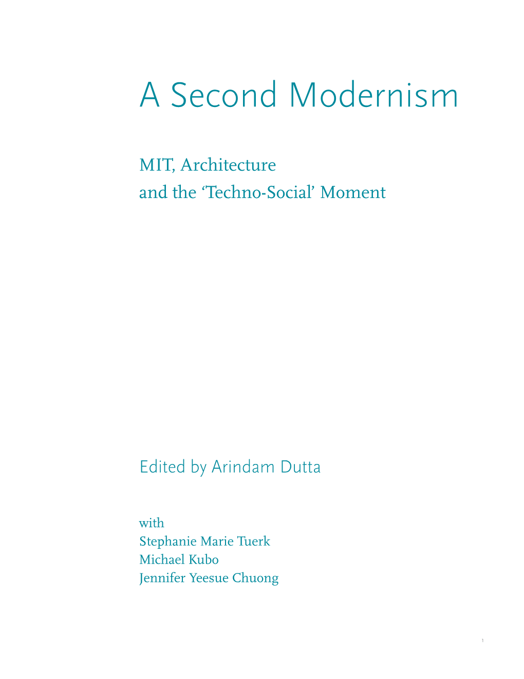 A Second Modernism