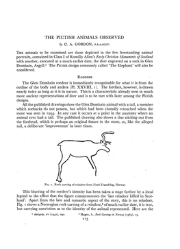 THE PICTISH ANIMALS OBSERVED 217 Emphasise Communicatedd Dan Strikina