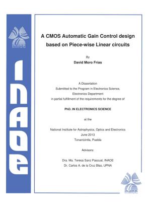 A CMOS Automatic Gain Control Design Based on Piece-Wise Linear Circuits