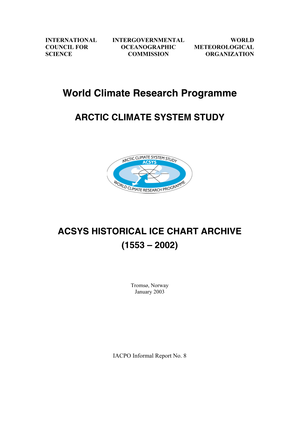 World Climate Research Programme