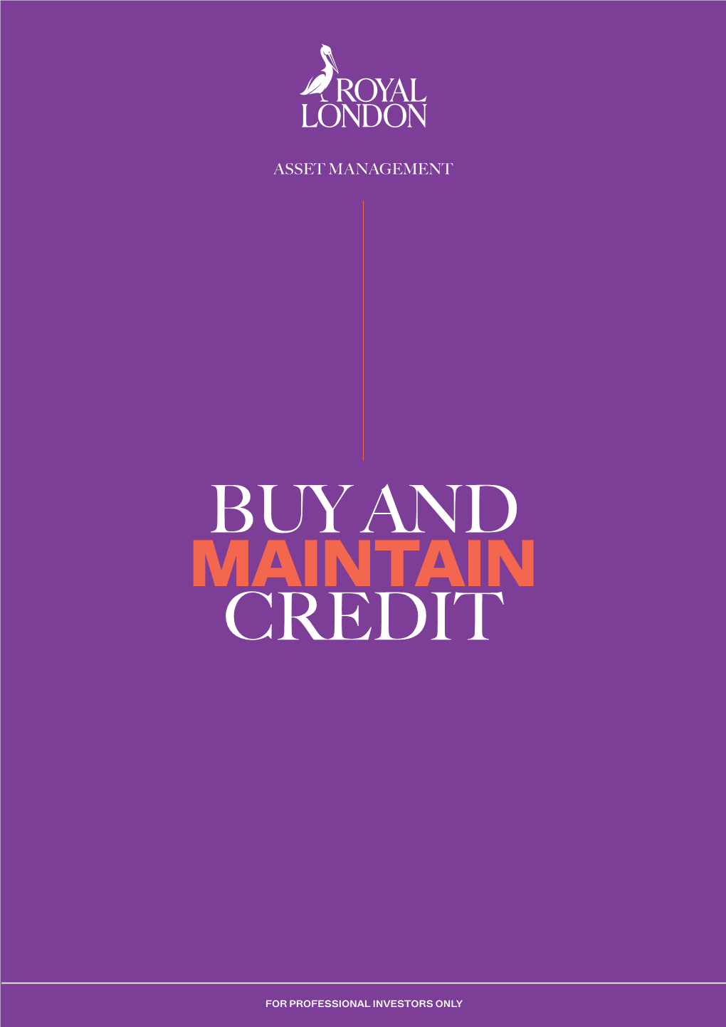 Buy and Maintain Credit