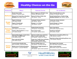 Healthy Choices on the Go