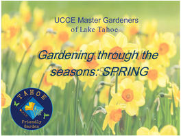 UCCE Master Gardeners of Lake Tahoe