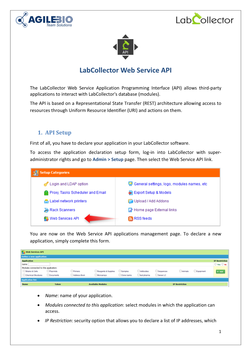 Labcollector Web Service API