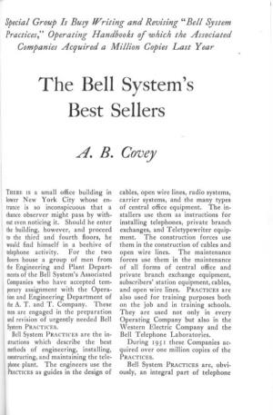 The Bell System's Best Sellers