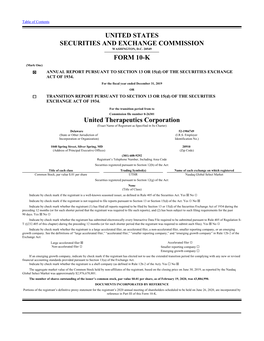 United States Securities and Exchange Commission Form