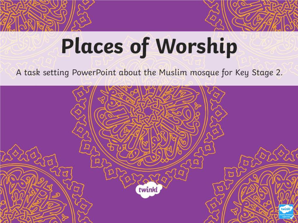 Features of a Mosque Presentation