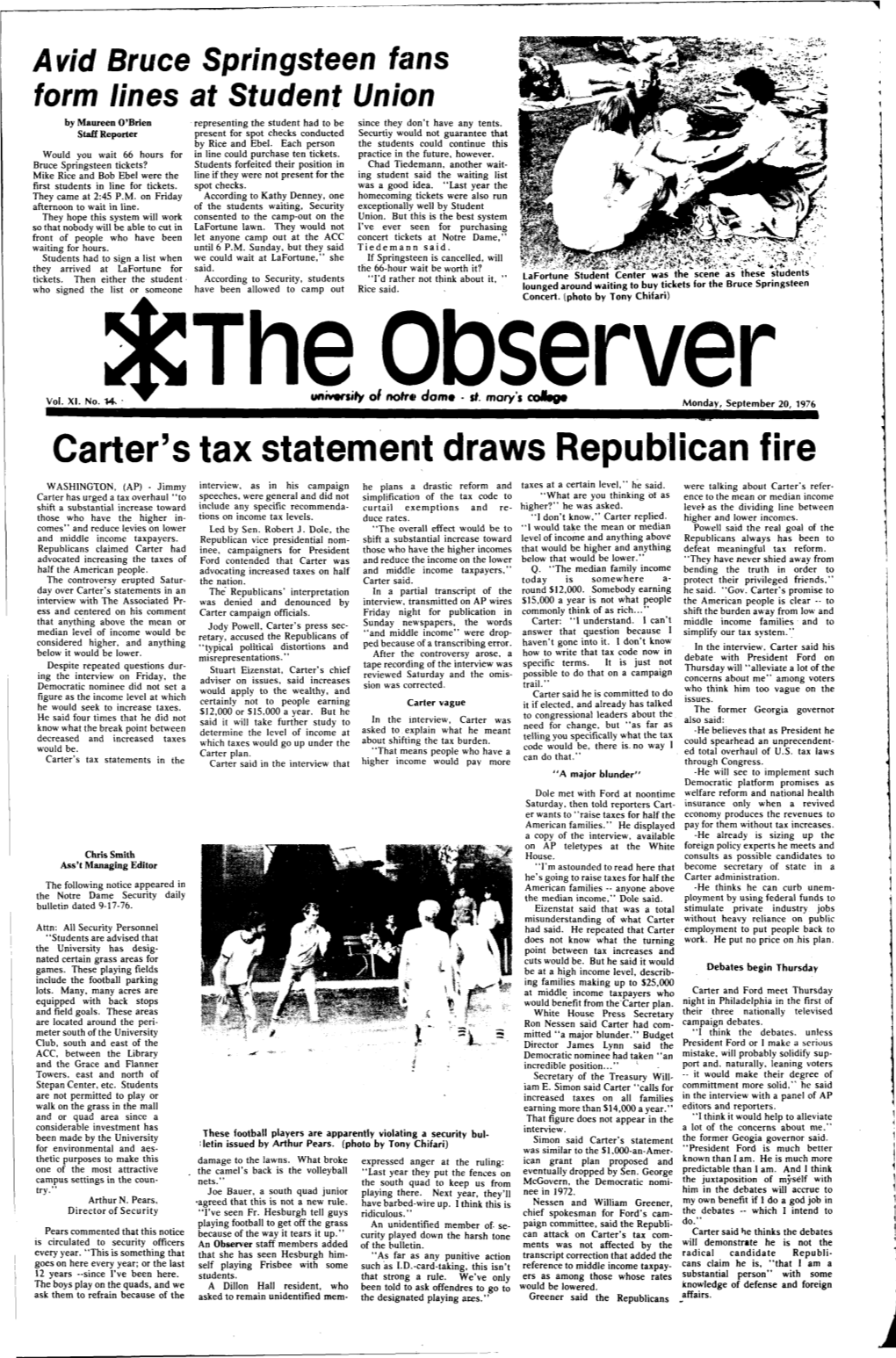 Carter's Tax Statement Draws Republican Fire