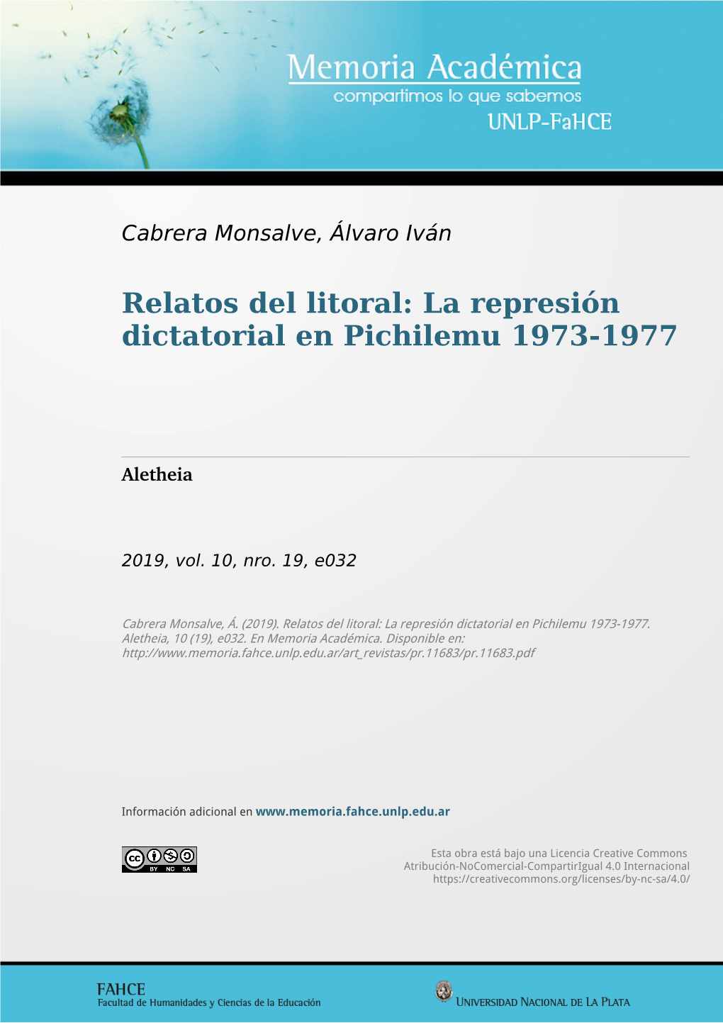 La Represión Dictatorial En Pichilemu 1973-1977