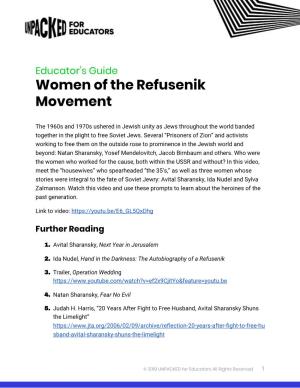 Women of the Refusenik Movement