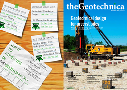 Geotechnical Design for Precast Piles