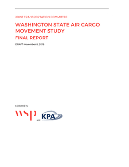 Air Cargo Study Draft Final Report
