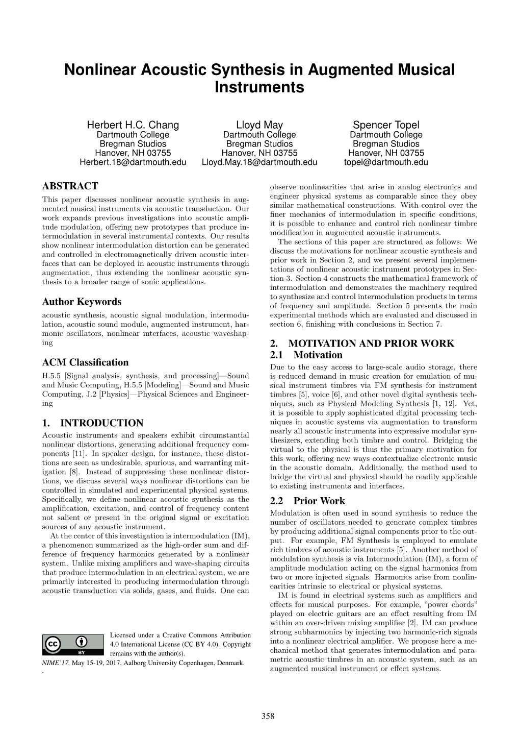 Nonlinear Acoustic Synthesis in Augmented Musical Instruments