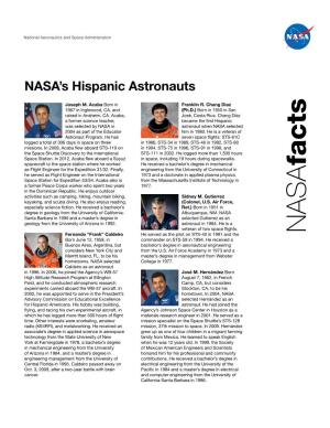 NASA's Hispanic Astronauts