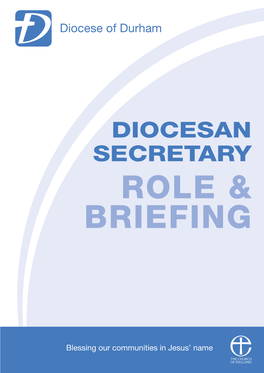 Diocesan Secretary Role & Briefing