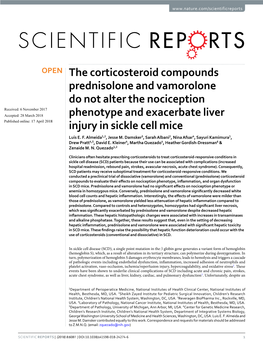 The Corticosteroid Compounds Prednisolone and Vamorolone Do